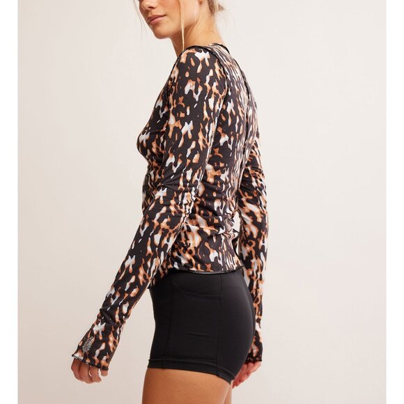 FP Movement by Free People Black and Brown Long Sleeve Top - Picture 3 of 11